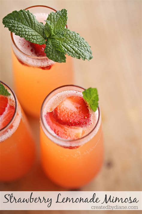 Strawberry Lemonade Mimosa Created By Diane