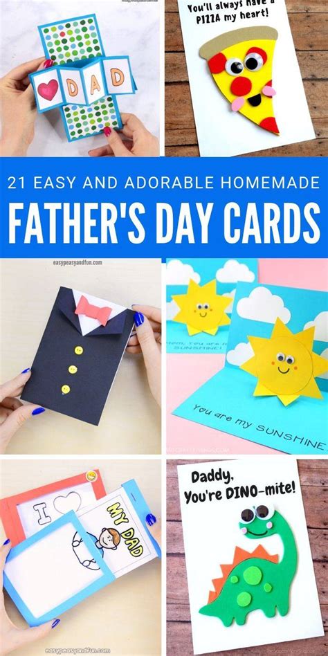 21 Adorable Fathers Day Card Ideas You Can Make At Home Passion For