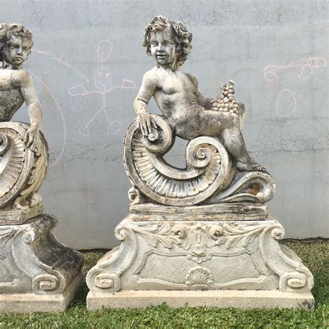 Sold Vintage French Garden Statues Michael Allen Antiques