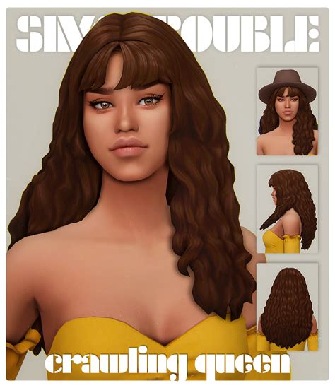 Sims Cc Wavy Hair Bangs Klosounds