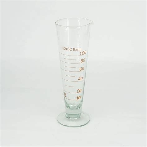 100ml Lab Glass Footed Apothecary Measuring Beaker Conical Graduated