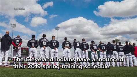 Cleveland Indians Announce 2019 Spring Training Schedule