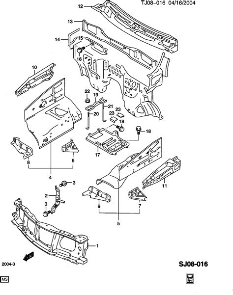 Tracker 2wd Sheet Metalfront End Chevrolet Epc Online