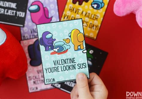 Free Printable Among Us Valentines Day Cards New Mom At 40 Free