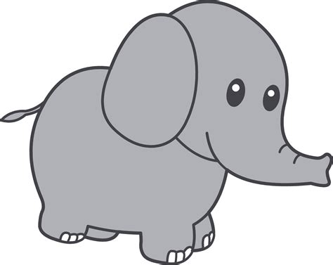 Cartoon Elephants Pictures Gambar Kartun Gajah Hd Png Download Images