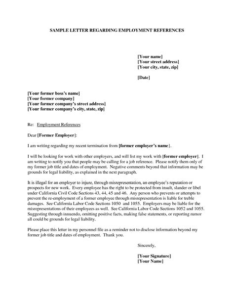 Letter To Employer After Being Fired For Your Needs - Letter Template