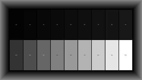 Таблица черного цвета