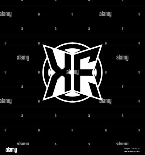 Xf Carta Con Logotipo De Monograma Con Un Diseño Sencillo Y Moderno
