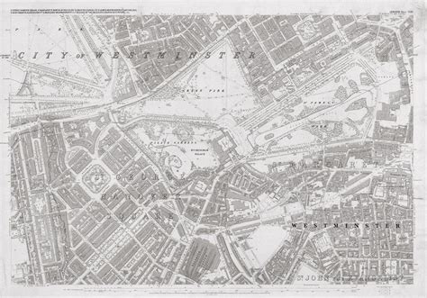 London 1872 Ordnance Survey Map Sheet Xliii Westminster I Love Maps