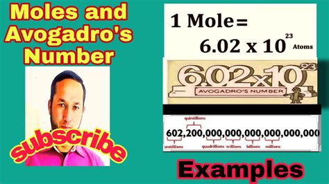 Moles And Avogadro S Number Youtube