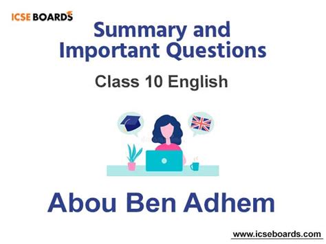 Abou Ben Adhem Summary Class 10 English Free Pdf Download