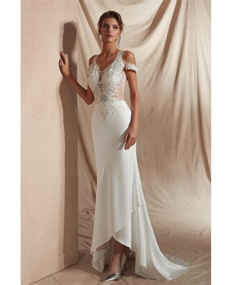 Wedding guest / closet london blog try our ultra girly pleated dresses like the closet pansy print flare dress or go sophisticated with our closet contrast waist drape midi dresses. Sexy Tight Lace Beaded Informal Bridal Dress For 2019 ...