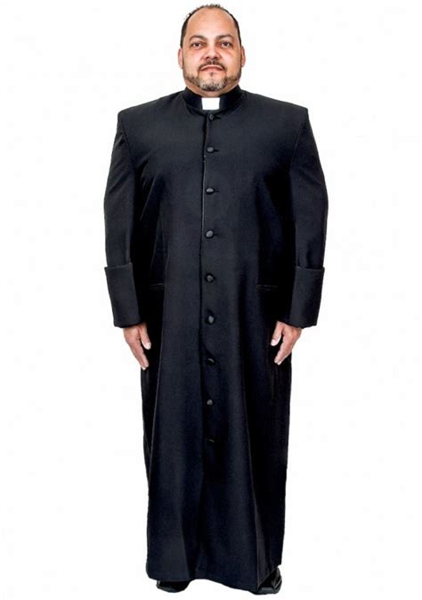 Cassock Clergy Robes For Men Men Black Priest Costume Church Religious