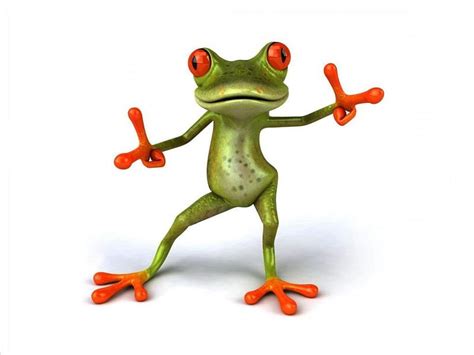 Lets Dance Frog Motion Cool Green Amphibian Dance Hd Wallpaper