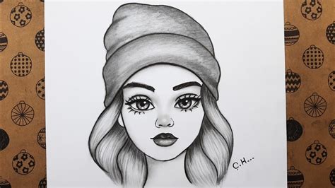 Bere Takmış Güzel Bir Kız Yüzü Adım Adım Nasıl Çizilir Kolay Karakalem Kız Çizimleri YouTube