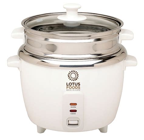 The most durable stainless steel to look for is food grade 304 stainless steel. Lotus Foods 12 Cup Cooked Rice Cooker w/ Stainless Steel ...