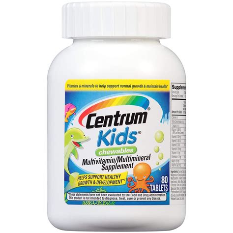 112m consumers helped this year. Centrum Kids Chewables 80 Count Cherry Orange Fruit Punch ...