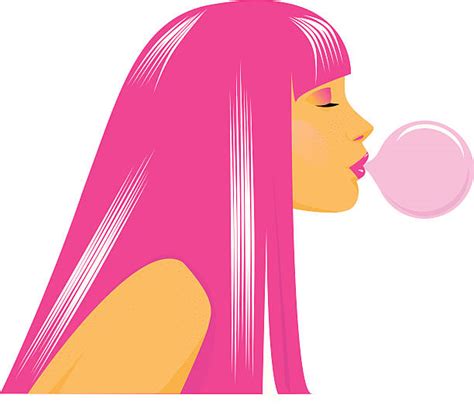 660 Blowing Bubble Gum Stock Illustrations Royalty Free Vector