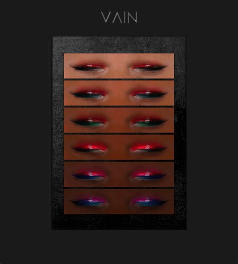 Vaindrenchedsatinpalette Sims 4 Makeup Sims 4 Sims