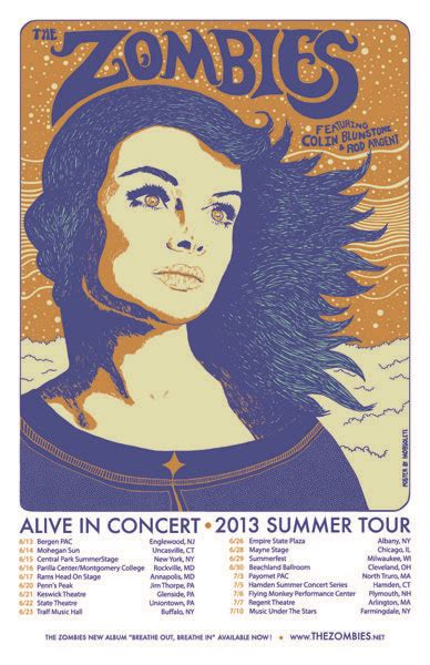 The Zombies Summer Tour Poster Mobsolete