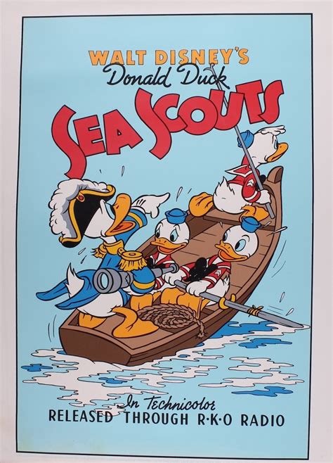 1980s Walt Disney Donald Duck Sea Scouts Original Limited Edition