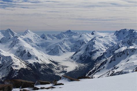 Free Images Landscape Snow Winter View Mountain Range Glacier