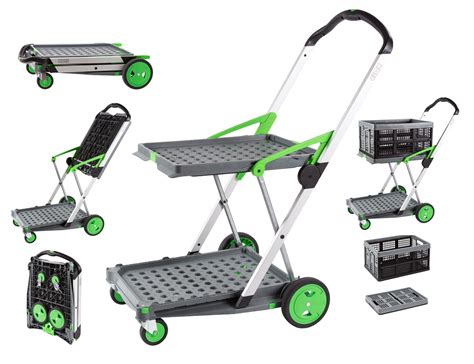Clax Cart 2 Tier Collapsible Trolley Safety And Mobility