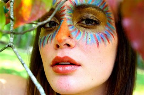 Bird Of Paradise Makeup By Sharon Murphy Sirens Avant Garde Makeup Carnival Face Paint