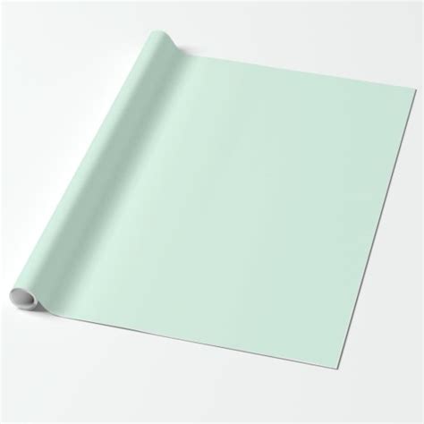 Only Mint Green Pretty Solid Color Oscb12 Wrapping Paper Zazzle
