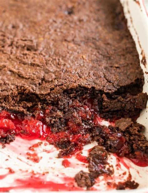 This 3 Ingredient Chocolate Cherry Dump Cake Is As Decadent As It