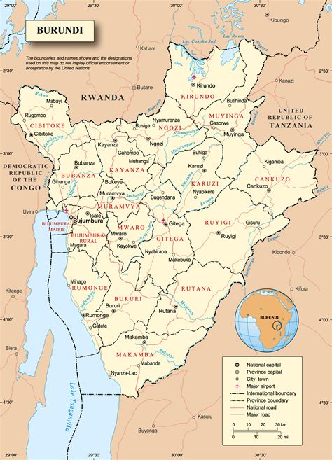 It is surrounded by rwanda, tanzania and the democratic republic of the congo. Burundi: Bandeira, Mapa e Dados Gerais - Rotas de Viagem