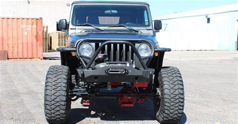 Jcroffroad Wrangler Front Bumper Mauler Stubby Deluxe Jeep Tj 97 06