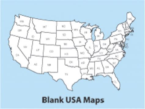 Map Of The United States That You Can Fill In Printable Map