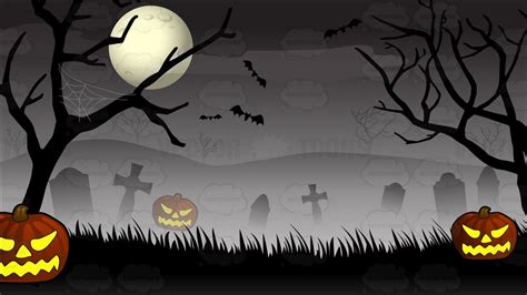Spooky Graveyard Halloween Background Halloween Backgrounds