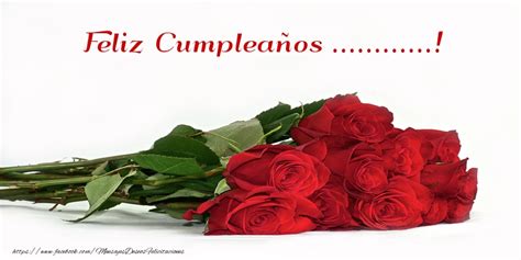 Felicitaciones Personalizadas De Cumpleaños 🌹 Rosas Feliz Cumpleaños