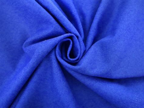 Italian Wool Melton In Bluette Bandj Fabrics