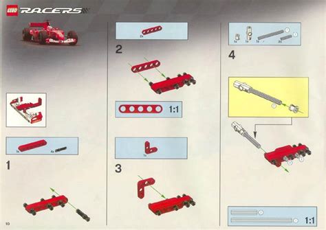Voir Linstruction Lego 8386 Ferrari F1 Racer 110 Instructions Et