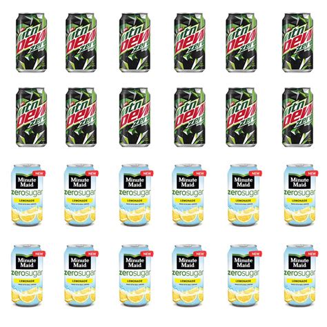 Luv Box Variety Dite Soda 12 Oz Pack Of 24 Mtn Dew