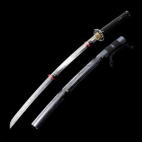 Gray Katana Handmade Japanese Katana Sword High Manganese Steel With