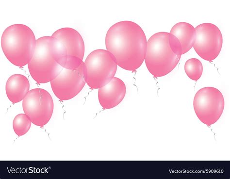 Our aim is to build a largest free png image platform in the world, serve for all the professional designer and people who have design skills. Pink balloons on white background Royalty Free Vector Image