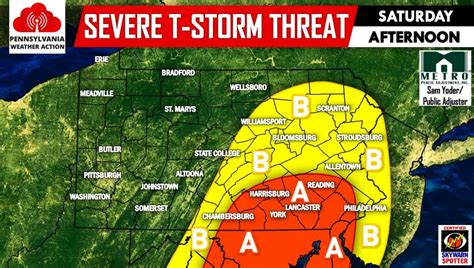 Strong To Severe Thunderstorms Possible Saturday Pa Weather Action