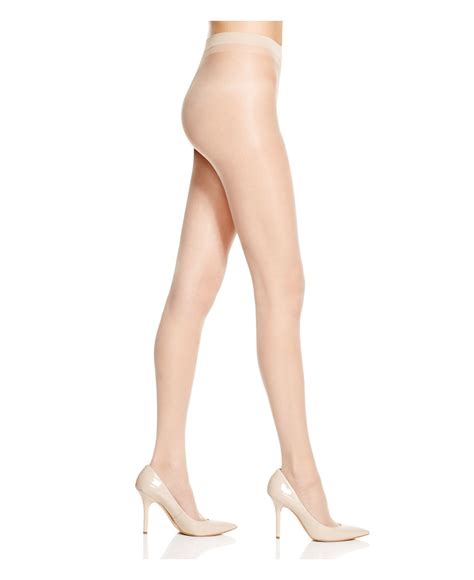 Hue Clear Sheer Control Top Tights In Natural Lyst