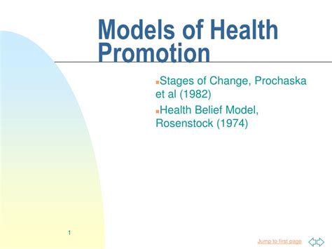 Ppt Models Of Health Promotion Powerpoint Presentation Free Download