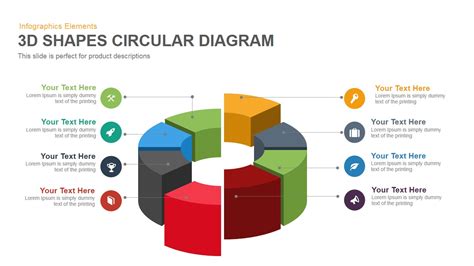 3d Shapes Circular Diagram Powerpoint Keynote Template Slidebazaar