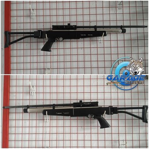 Tabung senapan angin pcp predator popor lipat od 38. senapan angin pcp: Senapan PCP Air Airm Popor Lipat