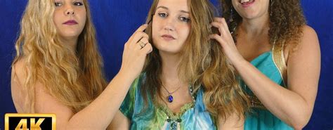 Asmr Girls Club Pampering Kristin Face And Hair Brushing Scalp Sounds