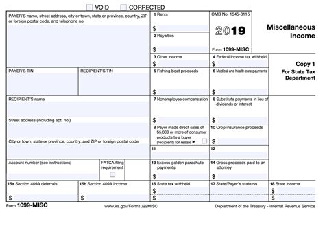 1099 Misc Form Template