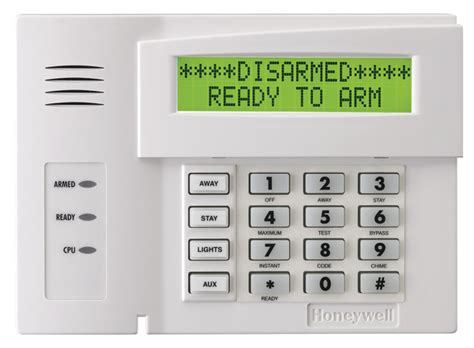 Honeywell 6164us Alphanumeric Alarm Keypad With Four Integrated