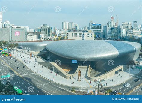 Seoul Korea November 10 2019 Aerial View Of Dongdaemun Design Plaza