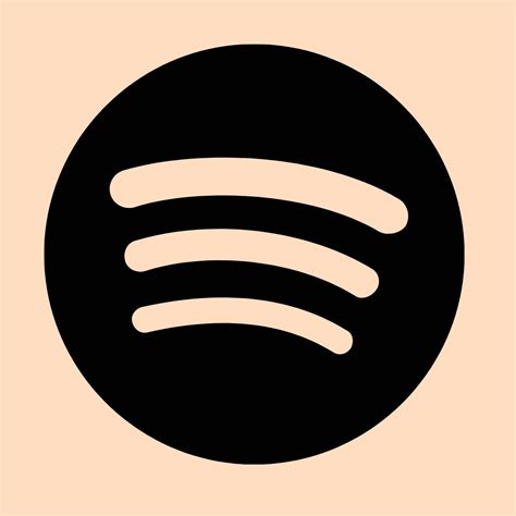Beige Spotify Icon App Icon Ios App Icon Ios Icon